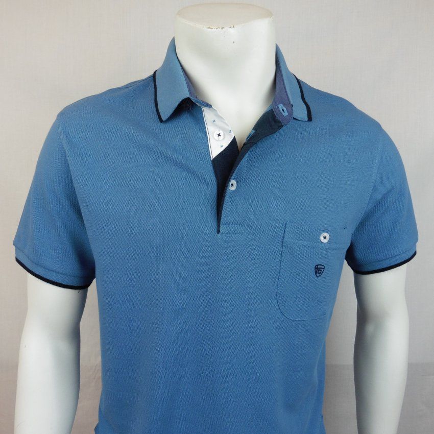 Polo azul acero de Tomé