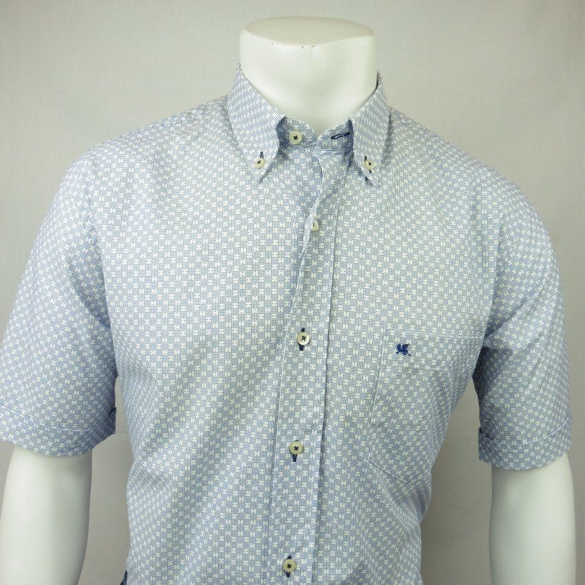 Camisa m/c cuadro puntos de VNTO