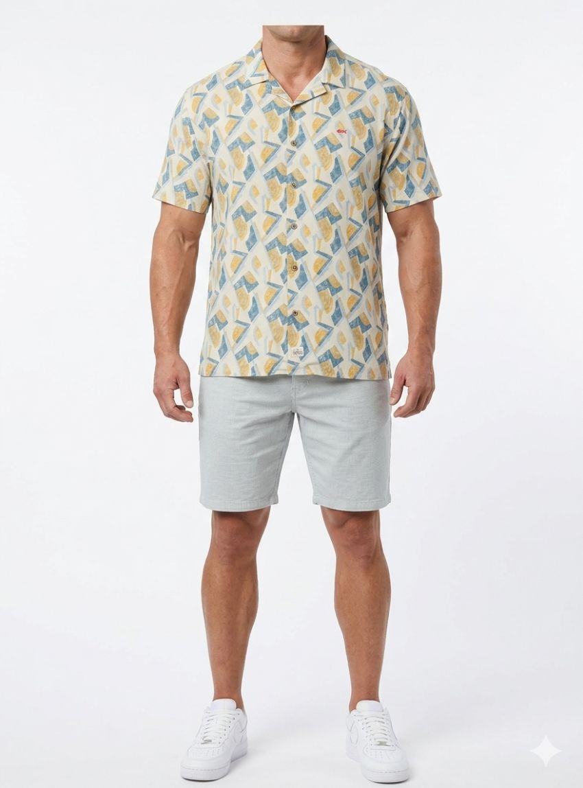 Camisa dibujos geométricos  de Dark & Fish