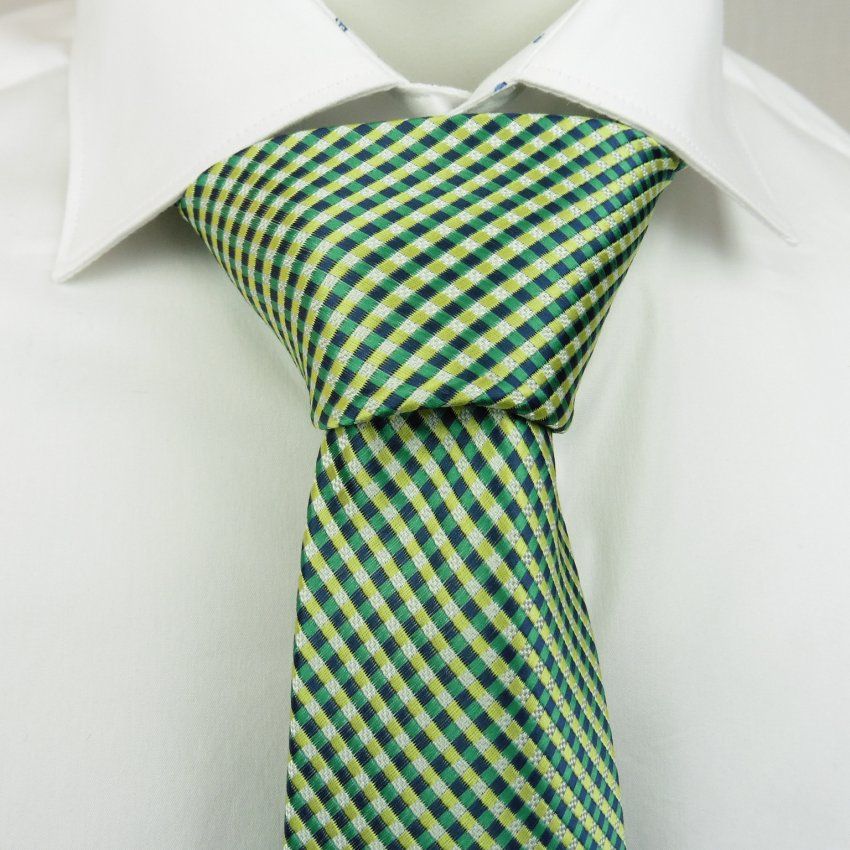 Corbata mini cuadros verdes de Boccola
