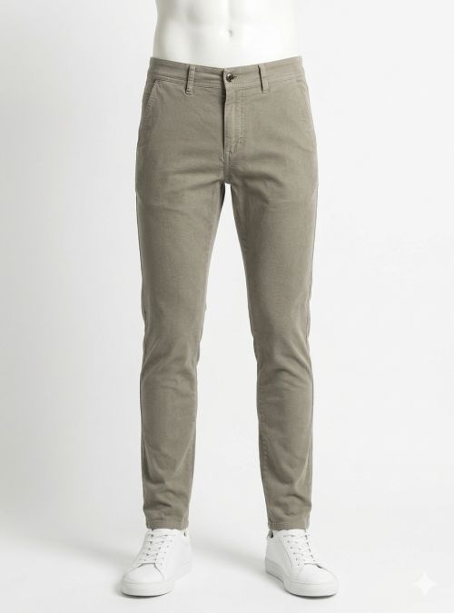 Pantalón micro dibujo beige de Tayron's