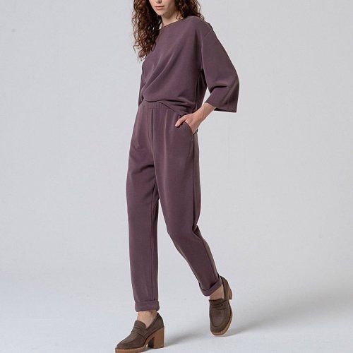 Pantalón modal berenjena claro de Surkana
