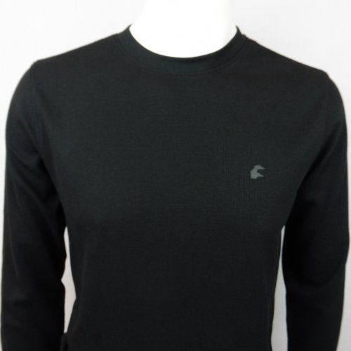 Camiseta punto relieve negra de Dos Galgos