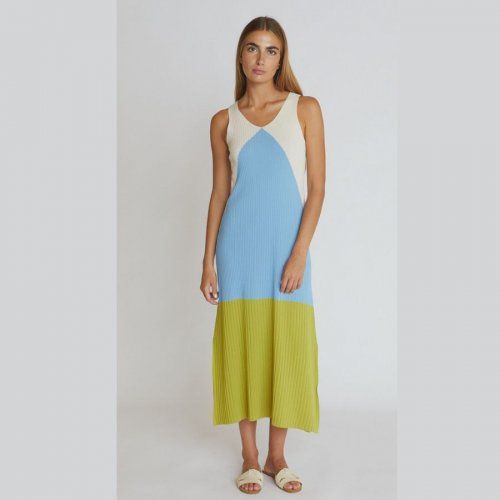 Vestido de punto canalé de WNT Collection