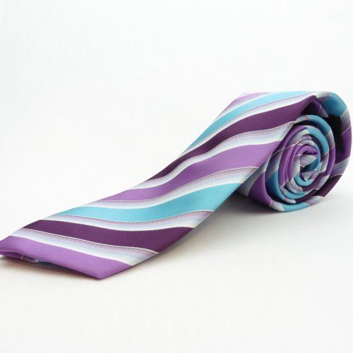 Corbata rayas lila de Boccola