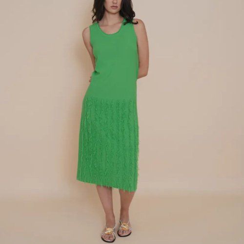 Vestido de punto verde de WNT Collection