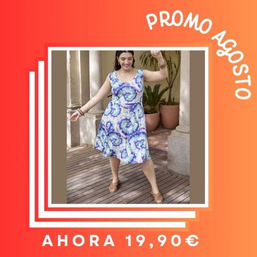 Vestido tirantes tie dye de SPG Woman