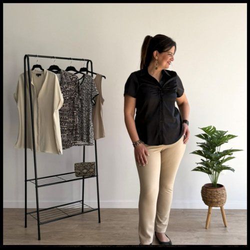 Pantalón canutillo beige de Yemeka