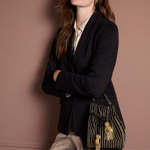 Chaqueta punto negra de Surkana