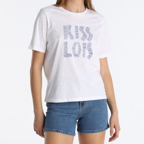 Camiseta blanca KISS de Lois