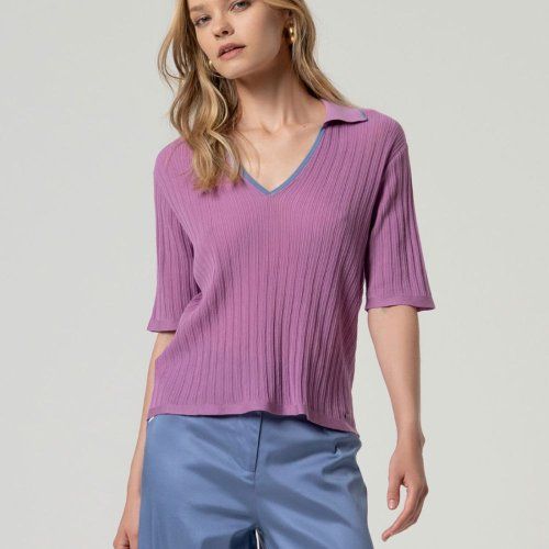 Jersey polo canalé de Surkana