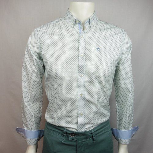 Camisa mini dibujo azul y verde de Yellow Skin