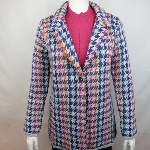 Chaqueta punto grueso pata gallo de WNT Collection