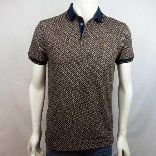 Polo punto dibujo ocre de Tomé