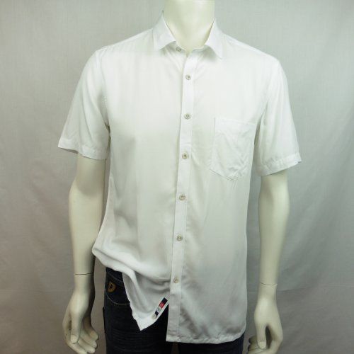 Camisa viscosa blanca de Dos Galgos