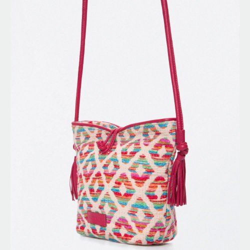 Bolso rombos multi color de Surkana