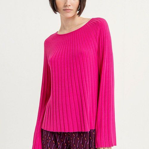 Jersey canalé fucsia de Surkana