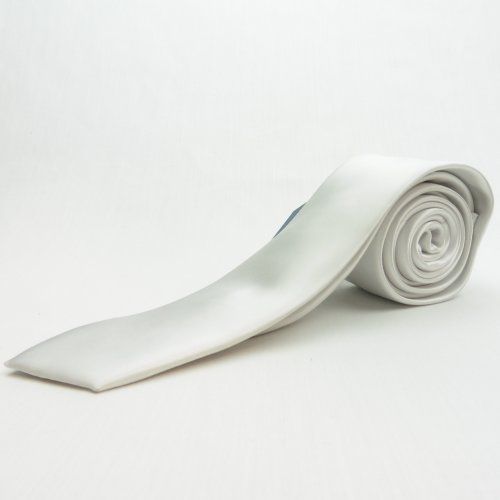 Corbata estrecha blanca de Boccola