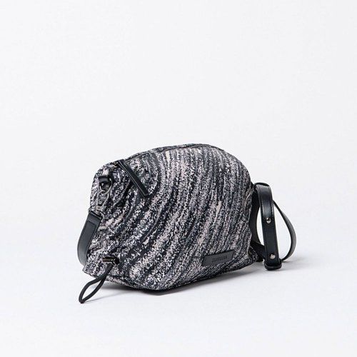 Bolso bandolera estampado beige y negro de Surkana