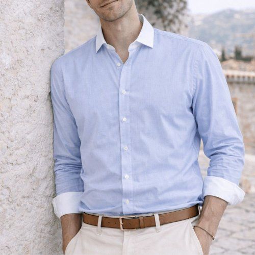 Camisa mil rayas y cuello blanco de Yellow Skin