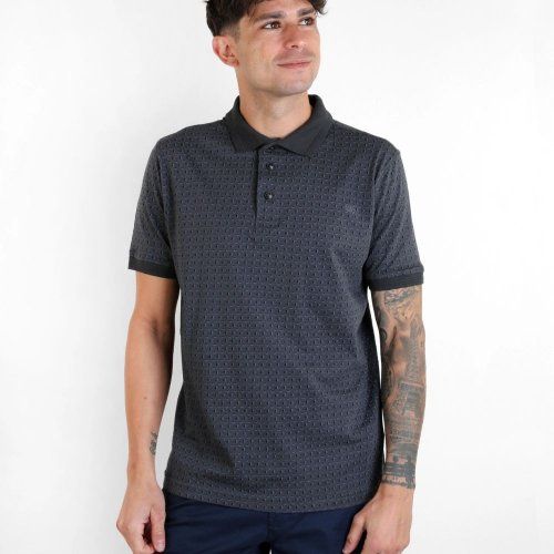 Polo gris rombos de N&S
