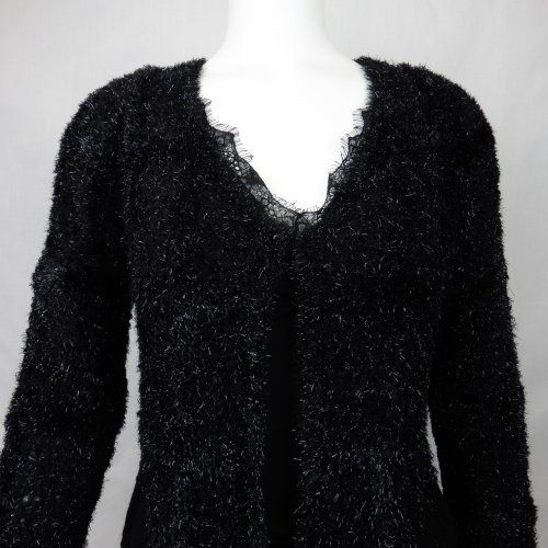 Chaqueta tricot negro brillo de Guitare Chaqueta tricot negro brillo de Guitare