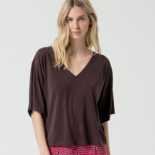 Camiseta modal marrón de Surkana