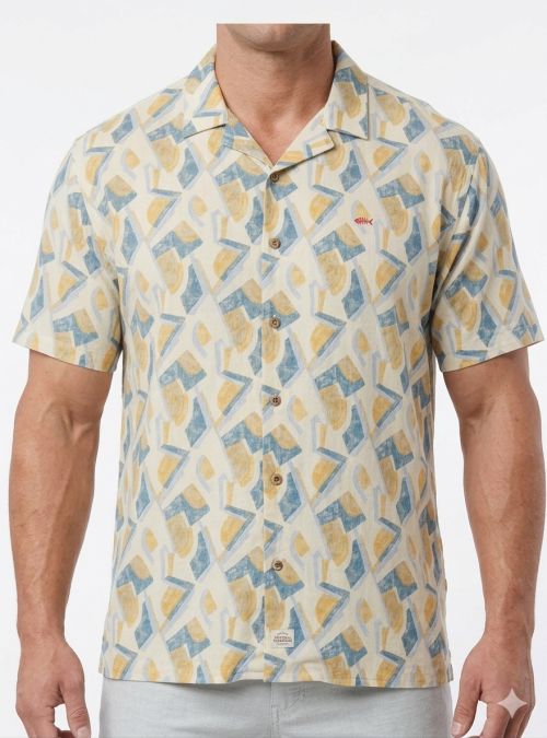 Camisa dibujos geométricos  de Dark & Fish