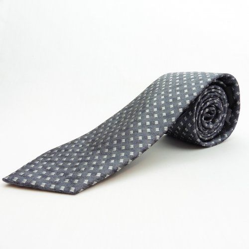Corbata mini rombo gris de Boccola