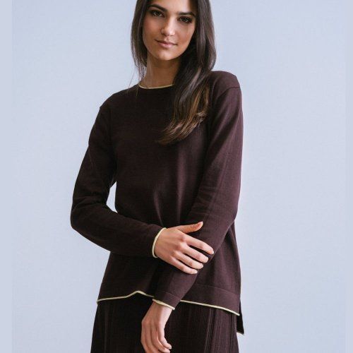 Jersey marrón vivo lima  de WNT Collection