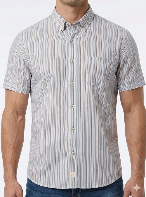 Camisa mc rayas finas de VNTO