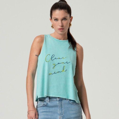 Camiseta algodón sin mangas de Surkana