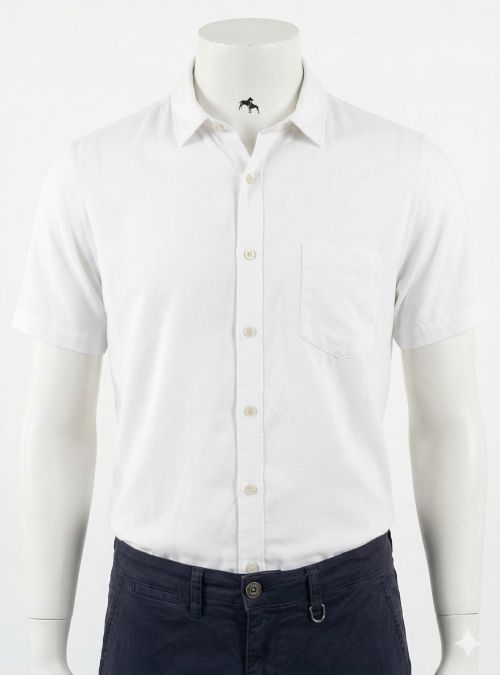 Camisa viscosa blanca de Dos Galgos