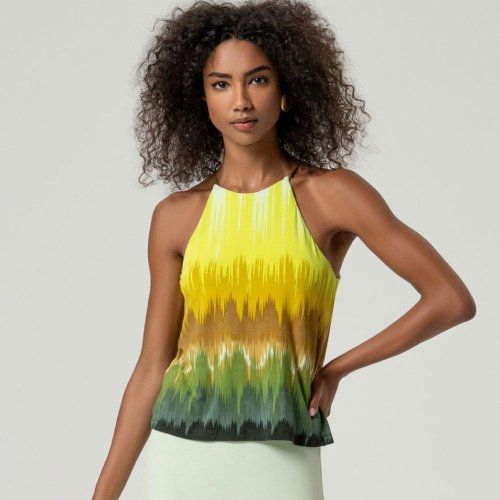 Camiseta tirantes dibujo vertical lima de Surkana