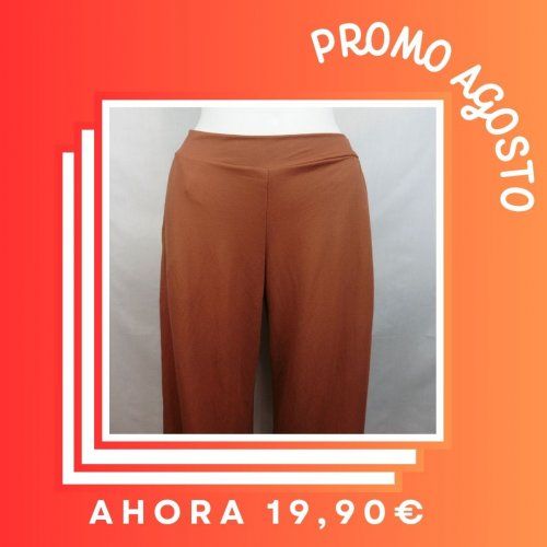 Pantalón ancho marrón de WNT Collection
