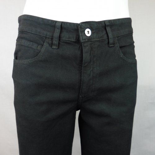 Pantalón 5 bolsillos negro dibujo de West