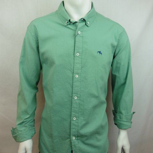 Camisa lino verde de Dos Galgos