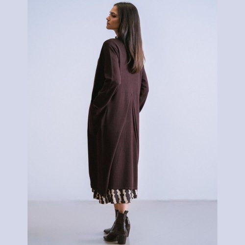 Chaqueta larga marrón de WNT Collection