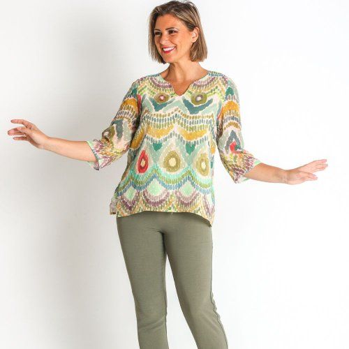 Blusa estampada plumeti de Nayat