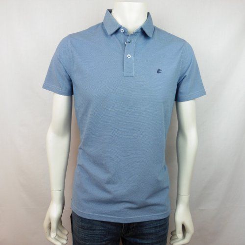 Polo azul micro dibujo de Dos Galgos