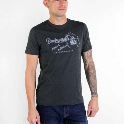 Camiseta gris oscuro backyard de N&S