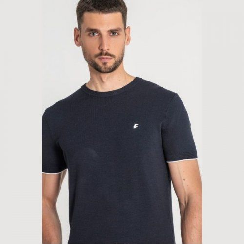 Jersey azul marino de punto de Dos Galgos