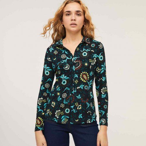 Camisa de punto flores de Surkana Camisa de punto flores de Surkana