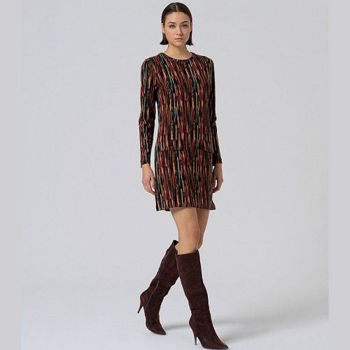 Vestido estampado vertical de Surkana