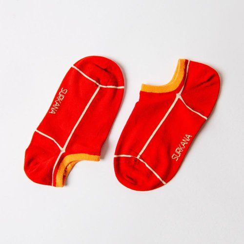 Calcetín invisible rojo de Surkana