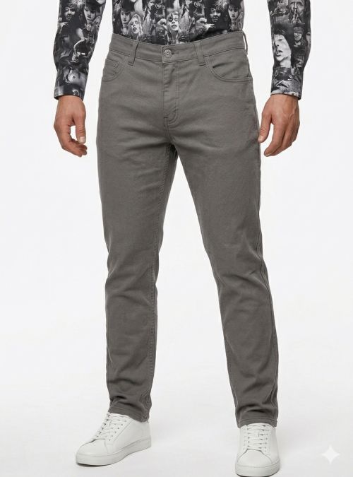 Pantalón 5 bolsillos gris de West