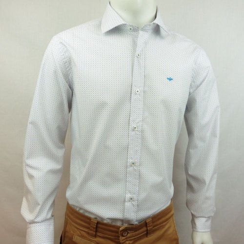 Camisa aros azul marron de Corsare