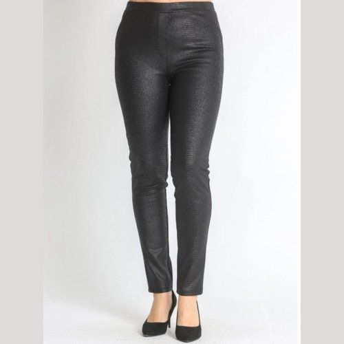 Pantalón piel serpiente negro de Nayat