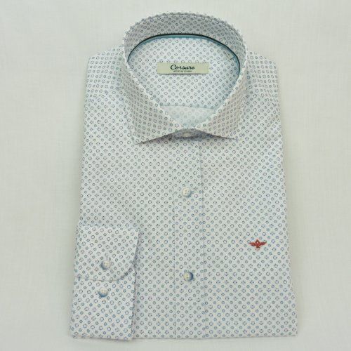 Camisa dibujo azul y verde de Corsare