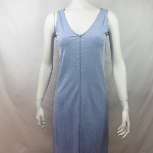 Vestido largo azul tejano de WNT Collection